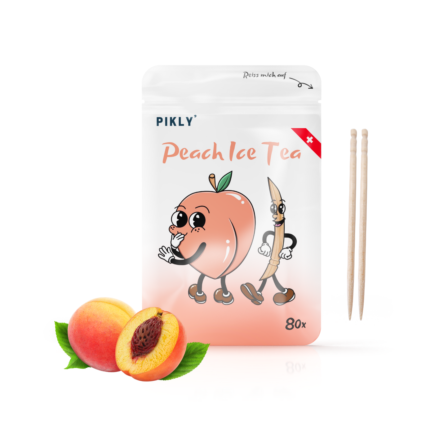 Pikly Pfirsich Zahnstocher